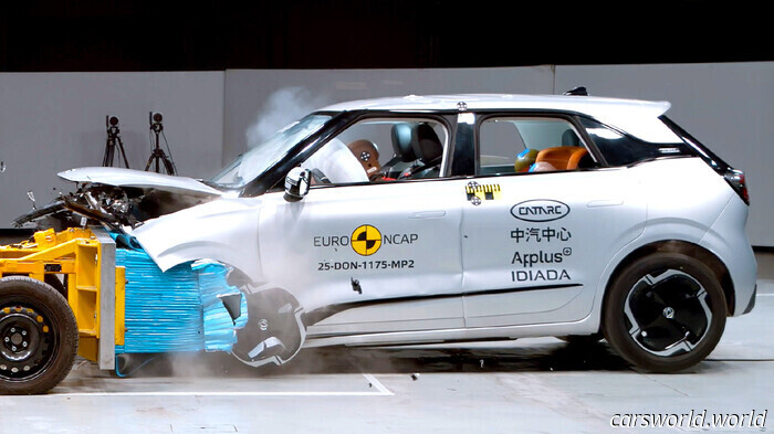 This Chinese Electric Vehicle Collapsed During European Crash Testing | Carscoops